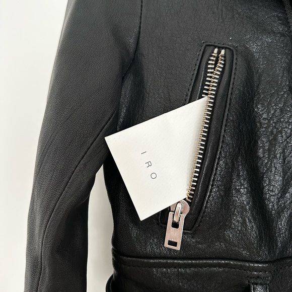 IRO leather jacket with stud detail - Picture 6 of 8